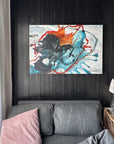 Soul Paths Clashing Into One - Original Painting