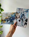 BLUE ART PRINT DUO