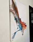 Abstract Phoenix canvas print on a wall