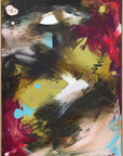Colorful abstract painting by finnish artist Lotta Sirén with Tikkurila olor now 2026 color pallet