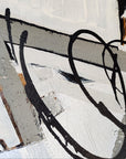 Close-up of empowering abstract artwork by Lotta Sirén