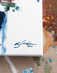 Lotta Sirén signature on a abstract painting