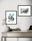 BLUE ART PRINT DUO