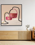 Tired, Yet Glass Half Full - Limited Edition Canvas Print