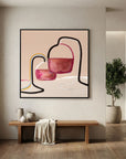 Tired, Yet Glass Half Full - Limited Edition Canvas Print