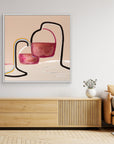 Tired, Yet Glass Half Full - Limited Edition Canvas Print