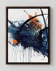 My Mind - Canvas Print with dark oak floating frames