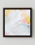 Head in the Clouds - Canvas Print with dark oak floating frames