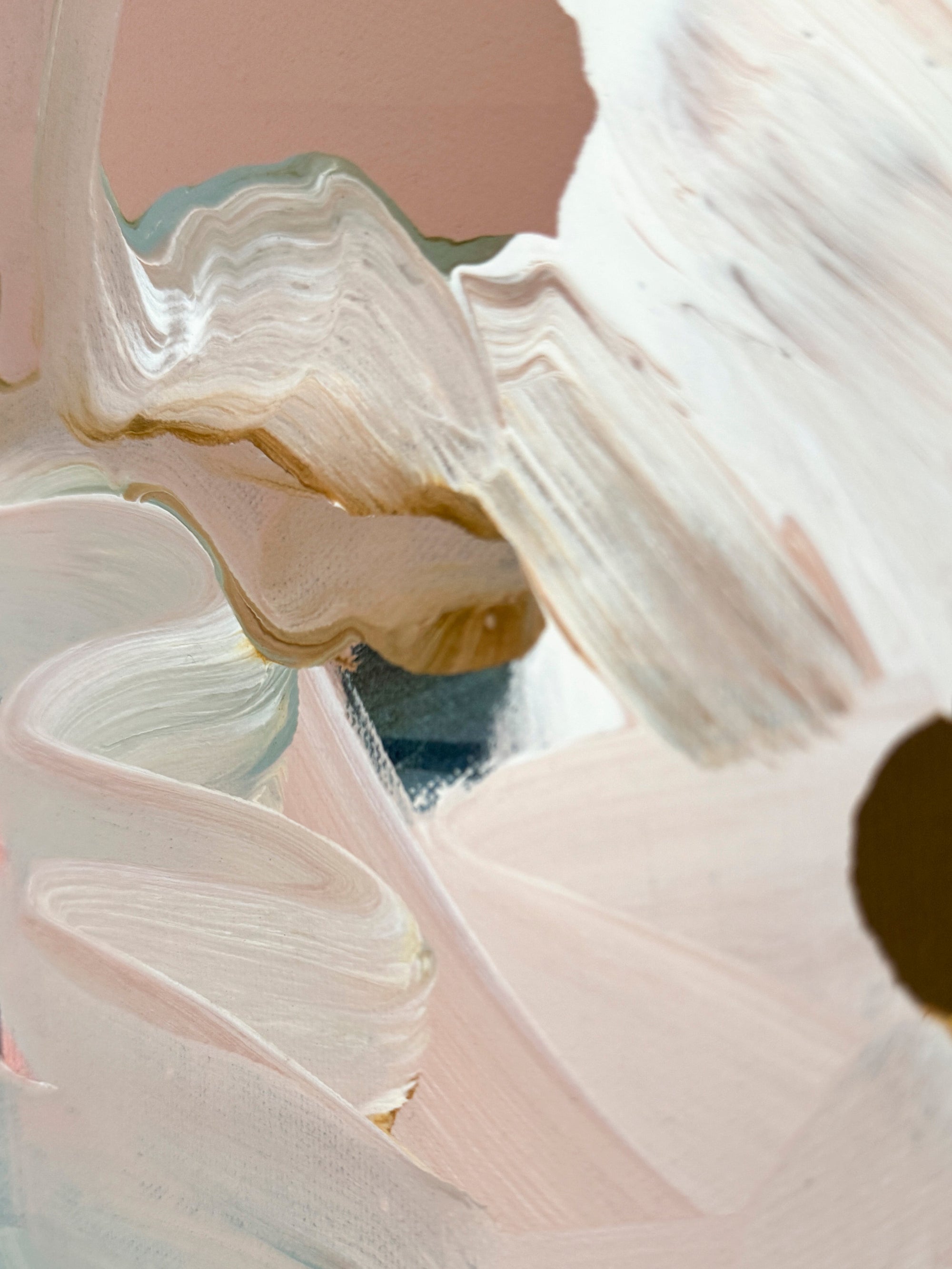 Close-up of a textured details  a blurred background