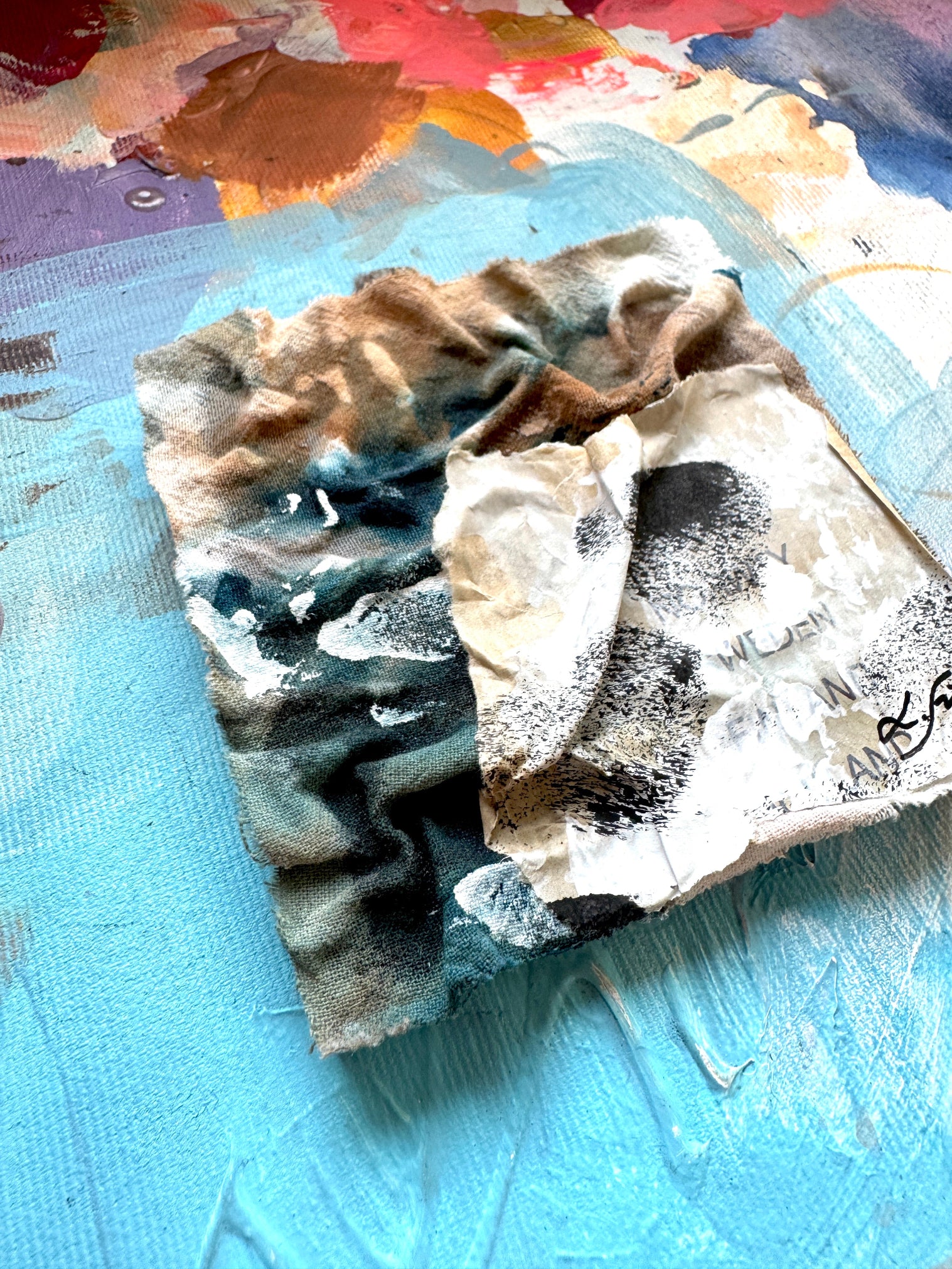 Abstract ceramic art piece