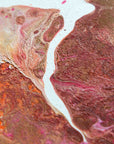 Close up of an abstract painting by Finnish  artist Lotta Sirén
