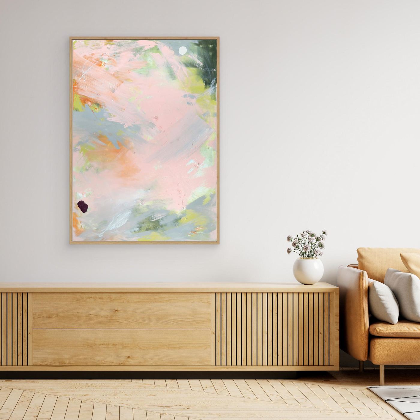No Permission Needed - Limited Edition Canvas Print in modern livingroom.