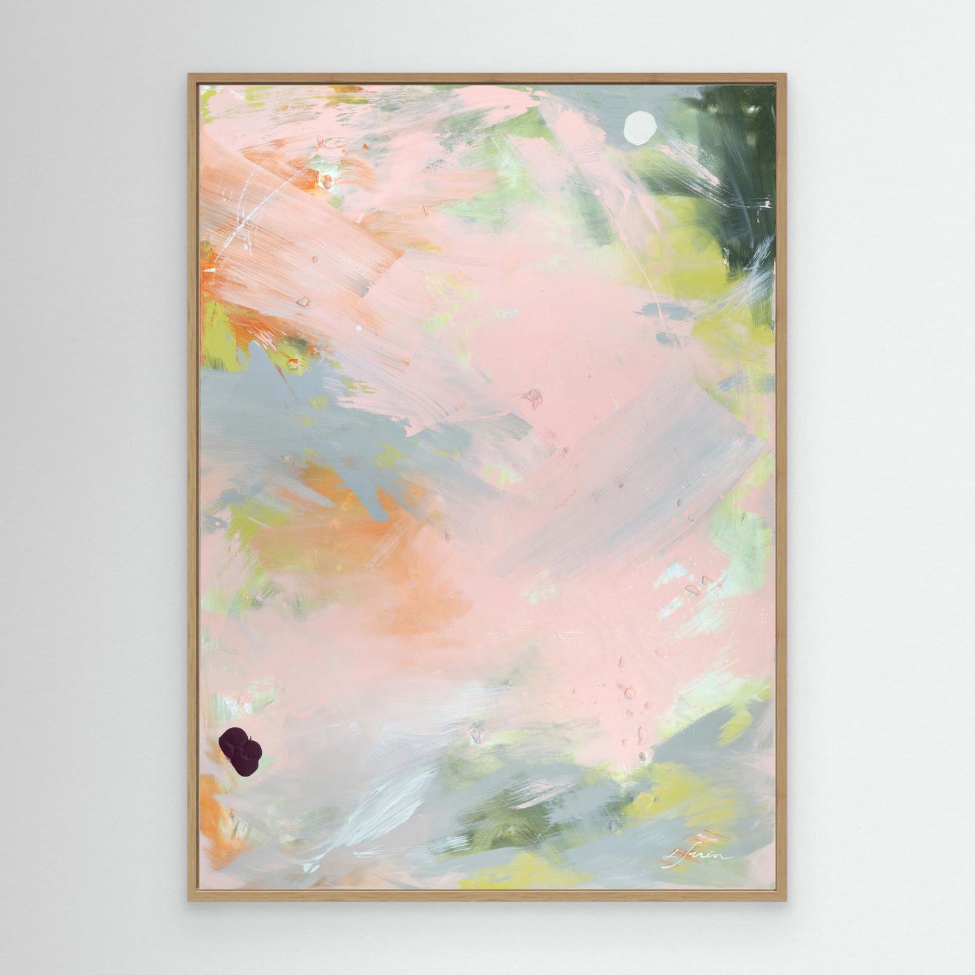 No Permission Needed - Limited Edition Canvas Print in oak frame