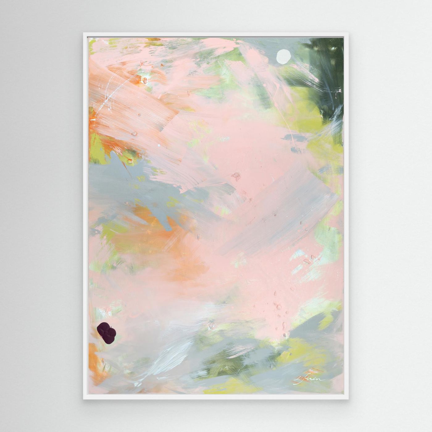No Permission Needed - Limited Edition Canvas Print in white floater frame