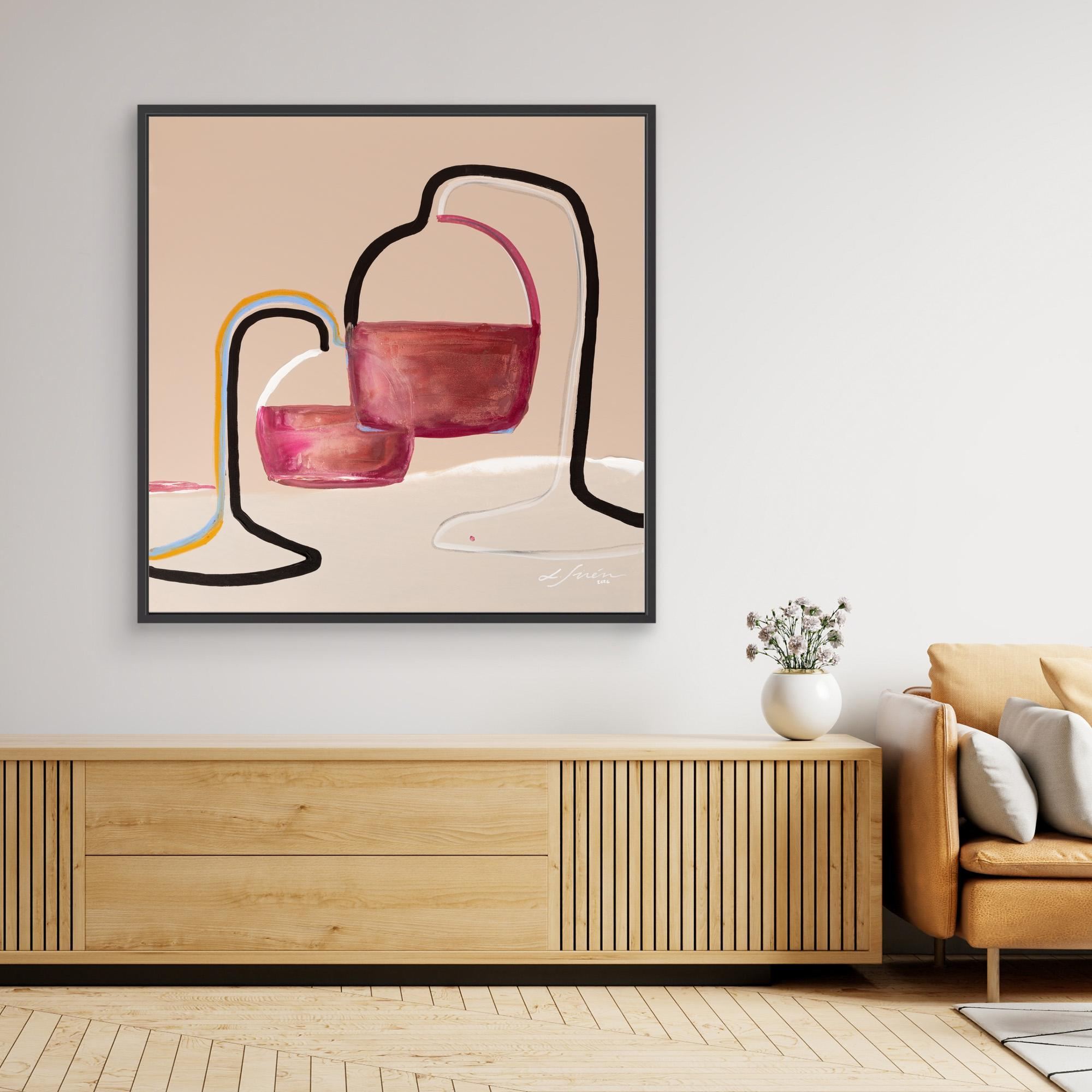 Tired, Yet Glass Half Full - Limited Edition Canvas Print 