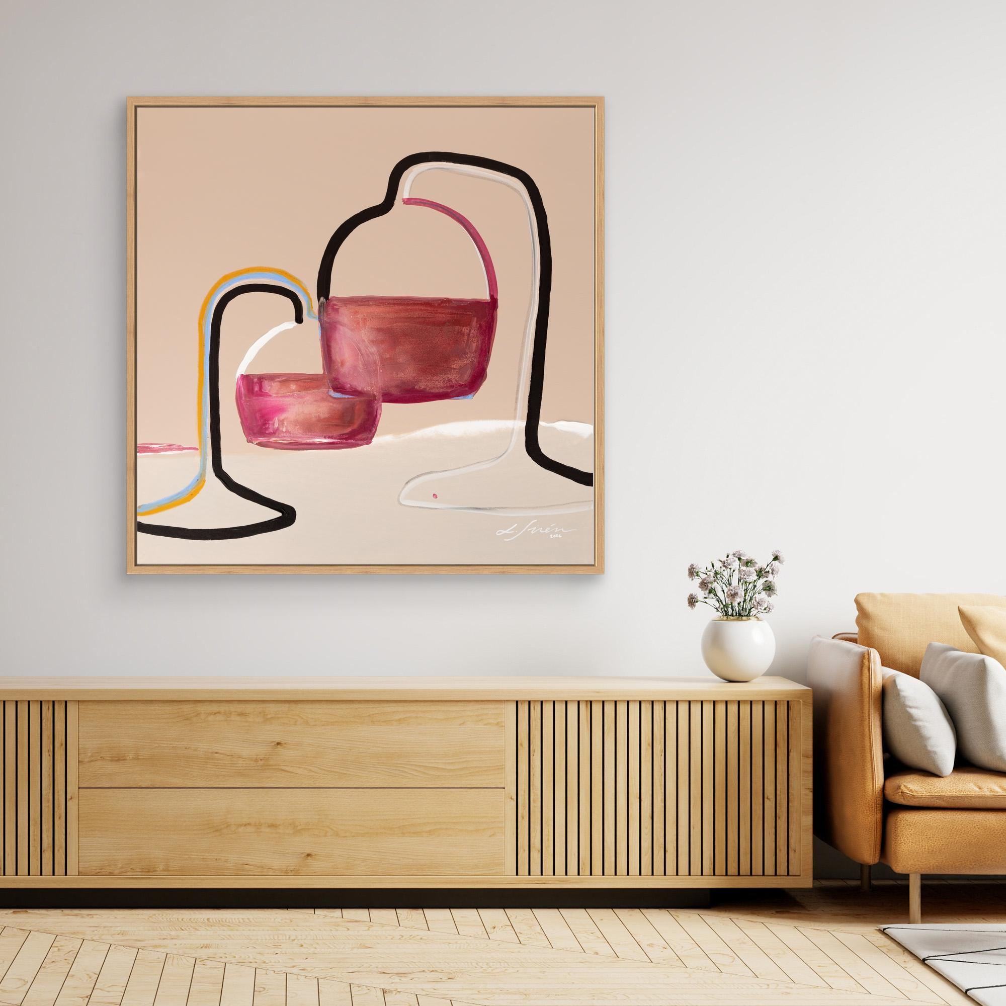 Tired, Yet Glass Half Full - Limited Edition Canvas Print 