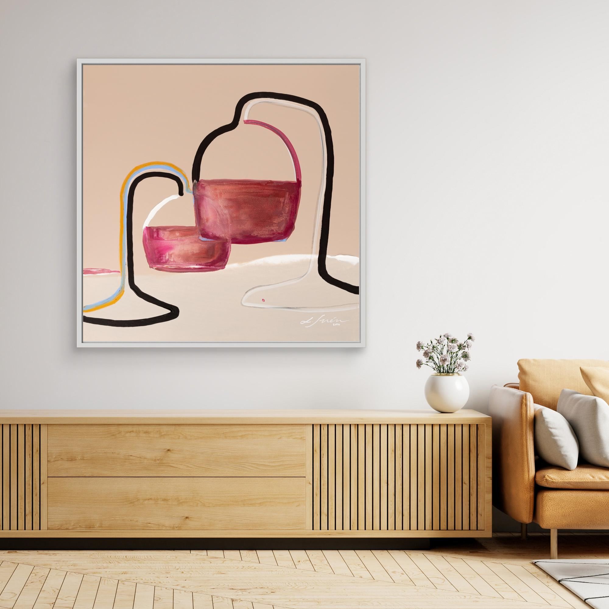 Tired, Yet Glass Half Full - Limited Edition Canvas Print 