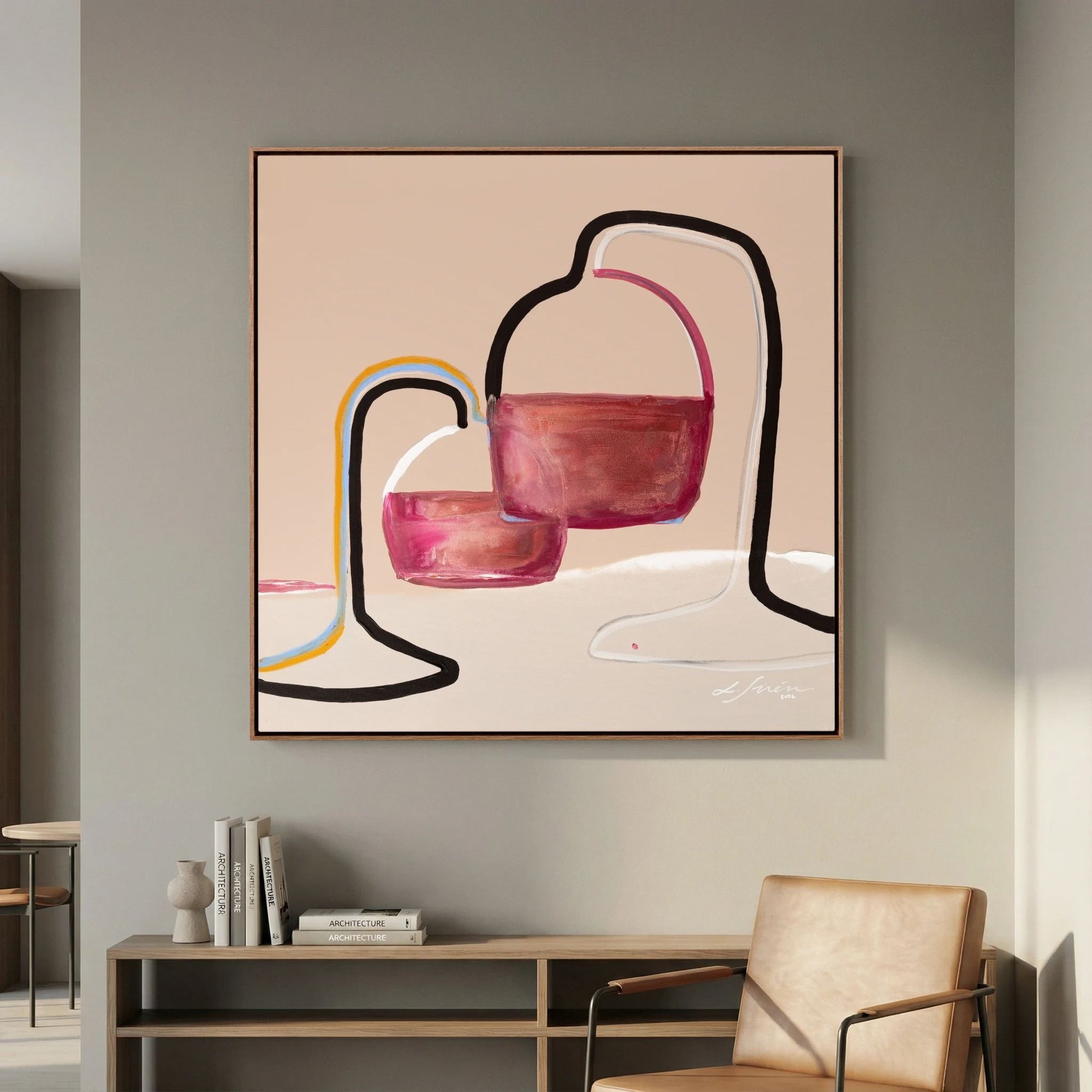 Tired, Yet Glass Half Full - Limited Edition Canvas Print 