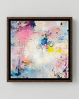 UFO (& other flying vehicles) - Canvas Print with dark oak floater frames