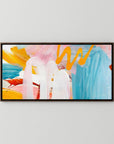 Oops, I did It Again... Canvas Print with dark oak floating frames