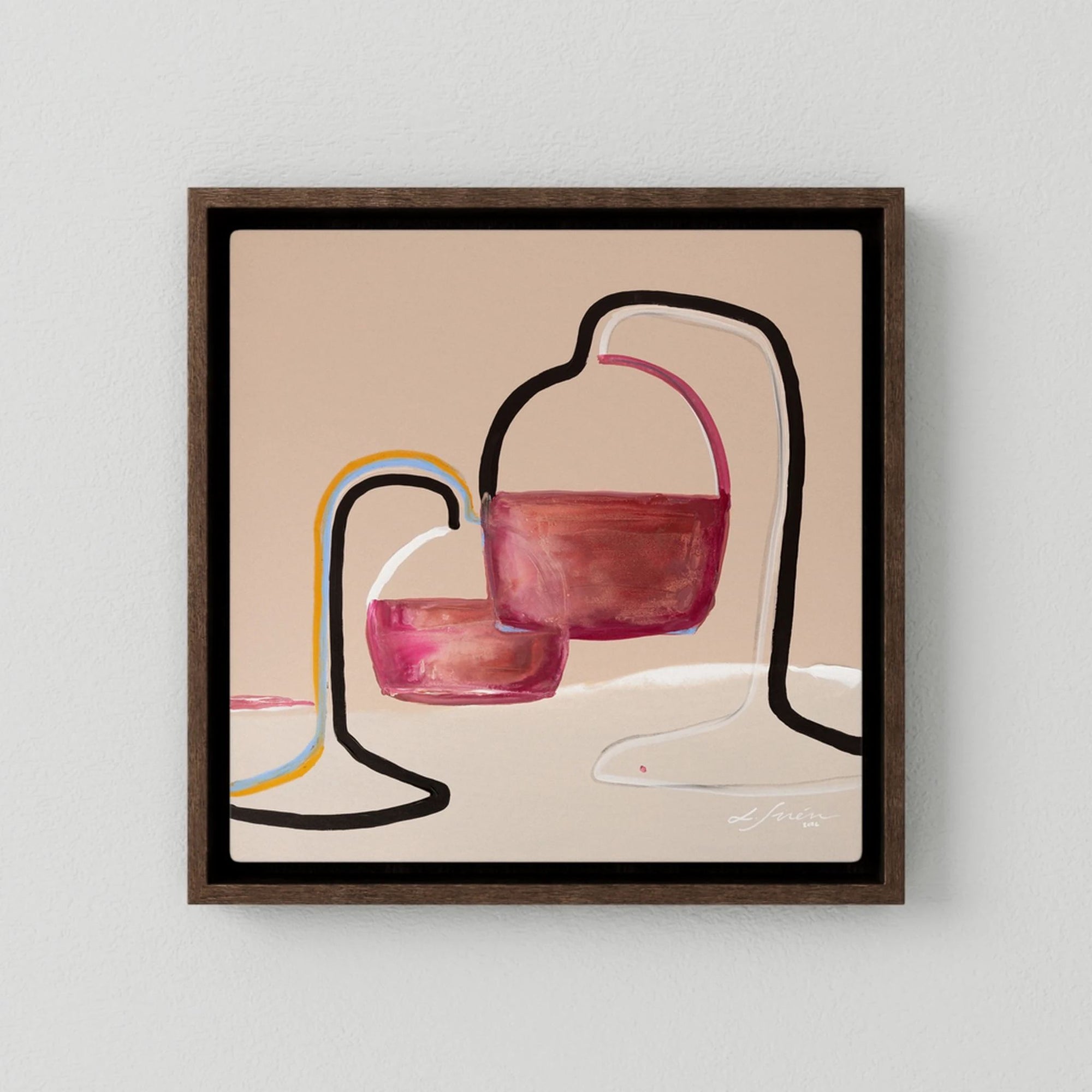 Tired, Yet Glass Half Full - Limited Edition Canvas Print 