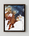 No "Best Before" - Canvas Print with dark oak floating frames