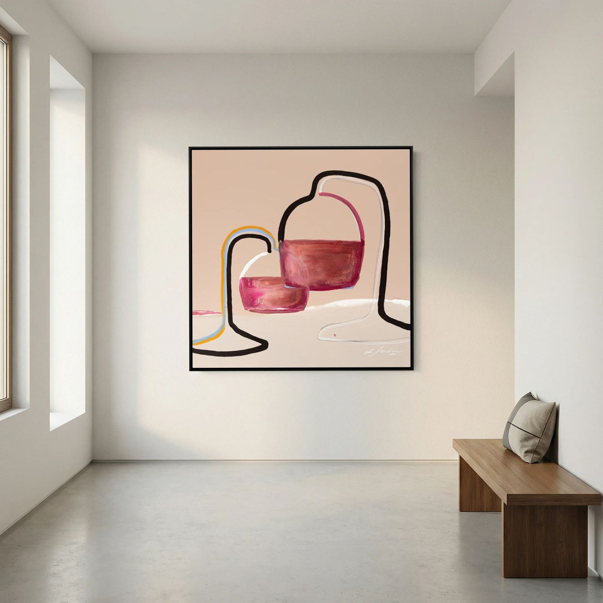 Tired, Yet Glass Half Full - Limited Edition Canvas Print 