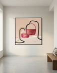 Tired, Yet Glass Half Full - Limited Edition Canvas Print 