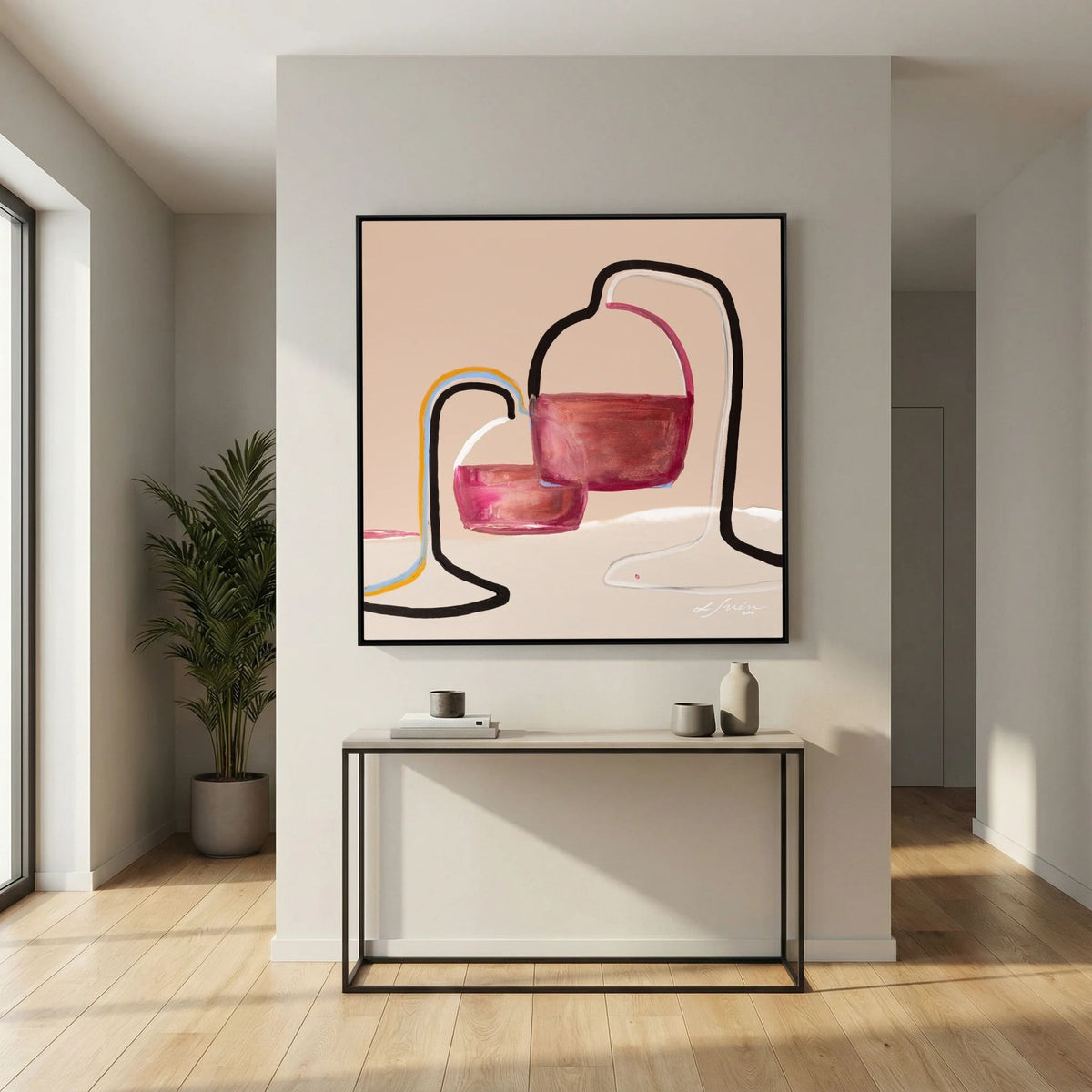 Tired, Yet Glass Half Full - Limited Edition Canvas Print 