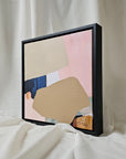 Unique Hand Embellished Canvas Print "Color Block" 12/30 (I'm not beige)