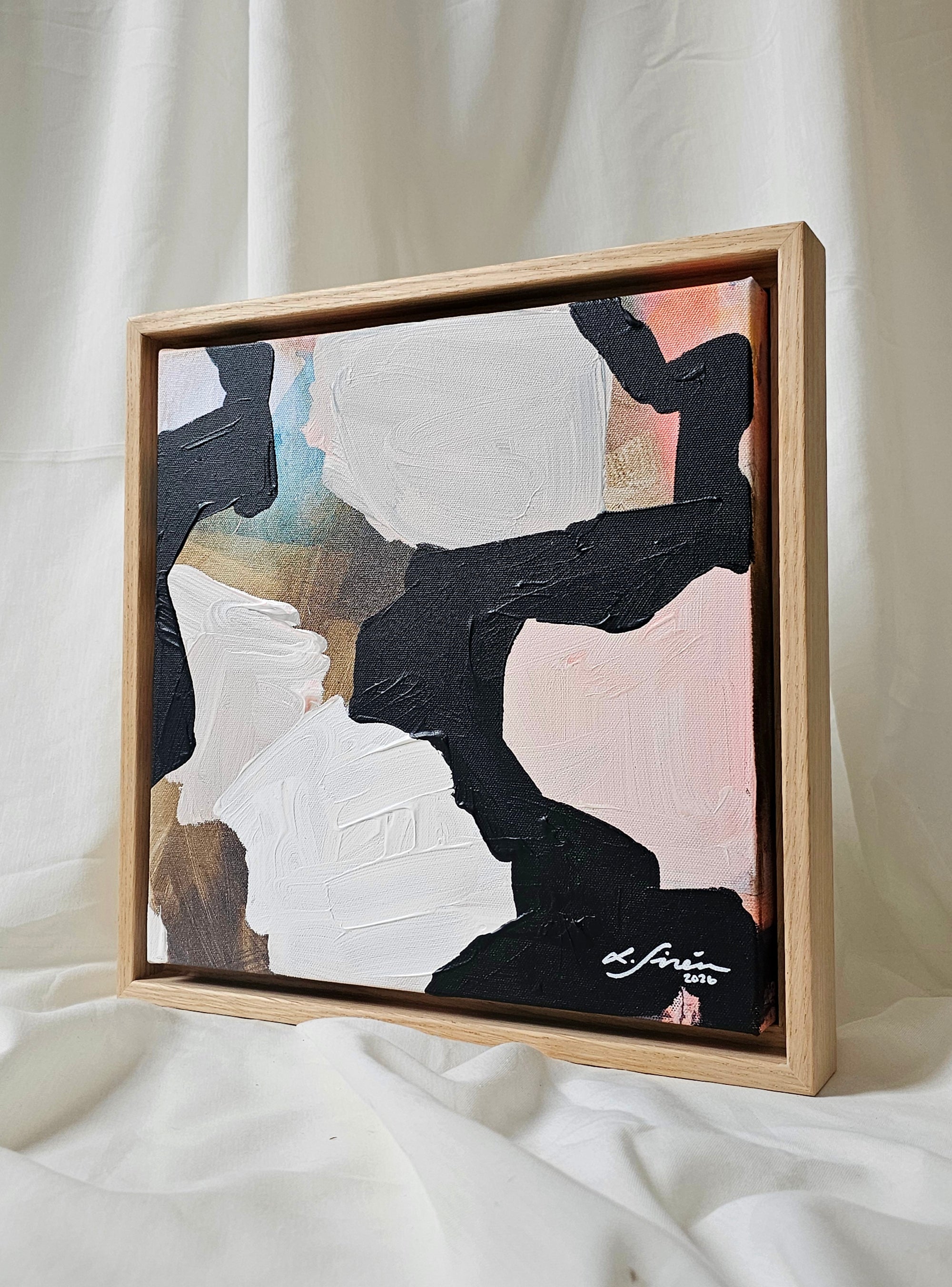 Unique Hand Embellished Canvas Print "WILD THING" 10/30