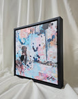 Unique Hand Embellished Canvas Print "SMILE" 5/30