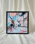 Unique Hand Embellished Canvas Print "SMILE" 5/30